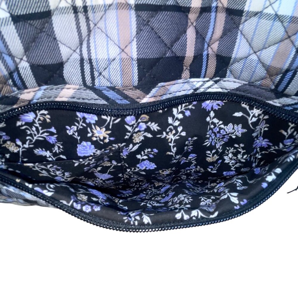 Vera Bradley Women’s Plaid Quilted With Adjustable Strap Weekender Travel Bag - Picture 9 of 12